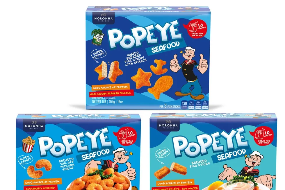 Mock ups of Noranha's new Popeye-branded lines.