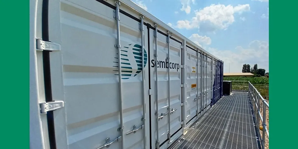 A Sembcorp battery.