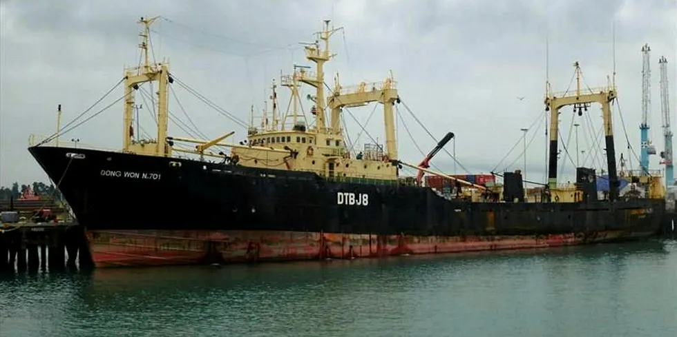 Dong Won 701. NZ fishing vessel.