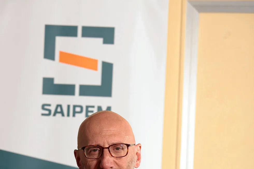 Saudi deal: Saipem chief executive Francesco Caio