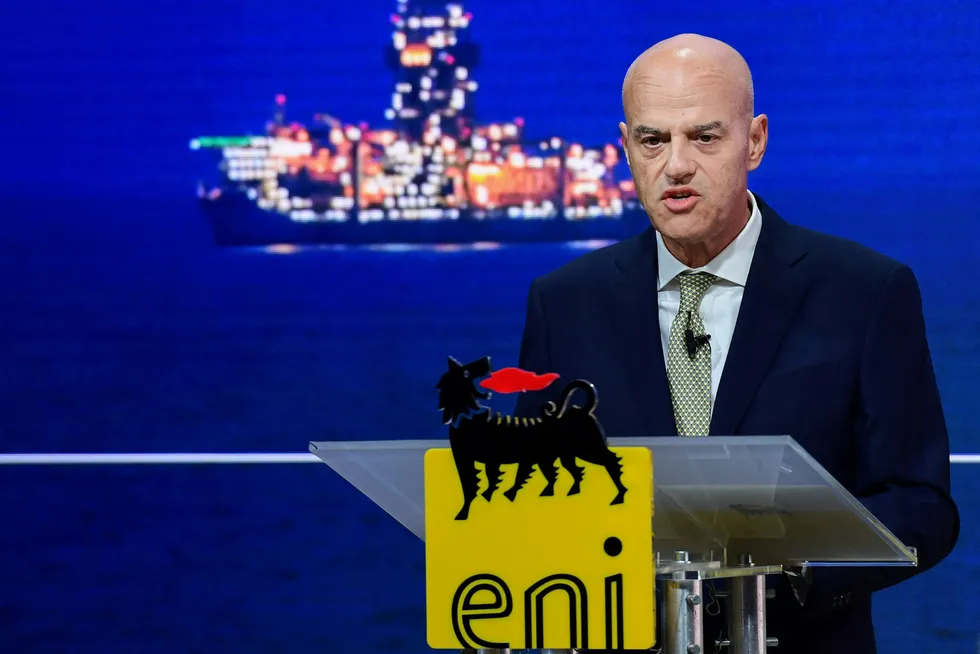 Congo FLNG drive: Eni chief executive Claudio Descalzi.