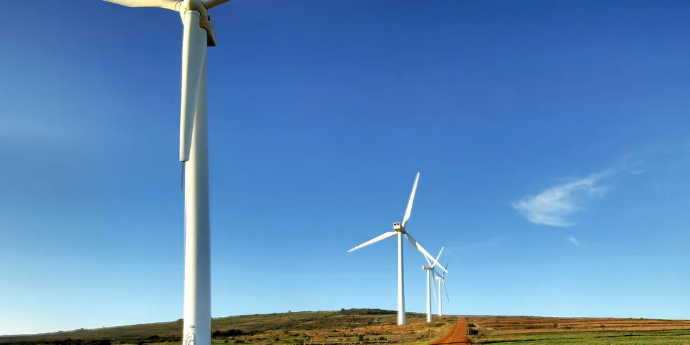 Darling National demonstration wind farm in Cape Town, South Africa