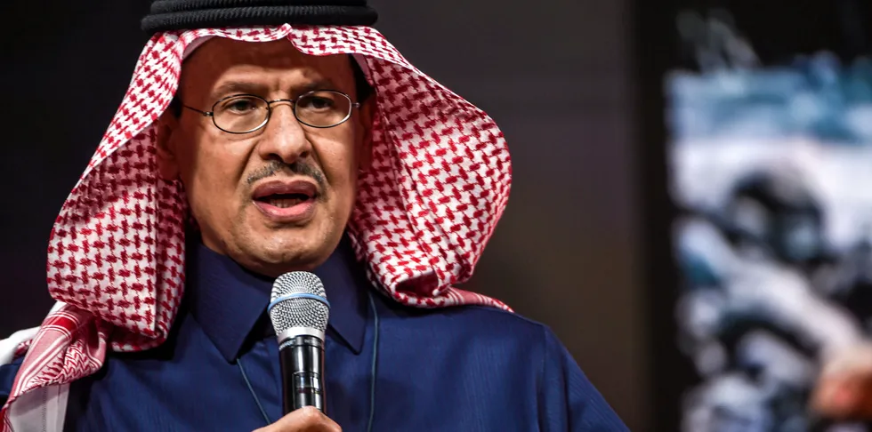 Saudi energy minister Abdulaziz bin Salman Al-Saud
