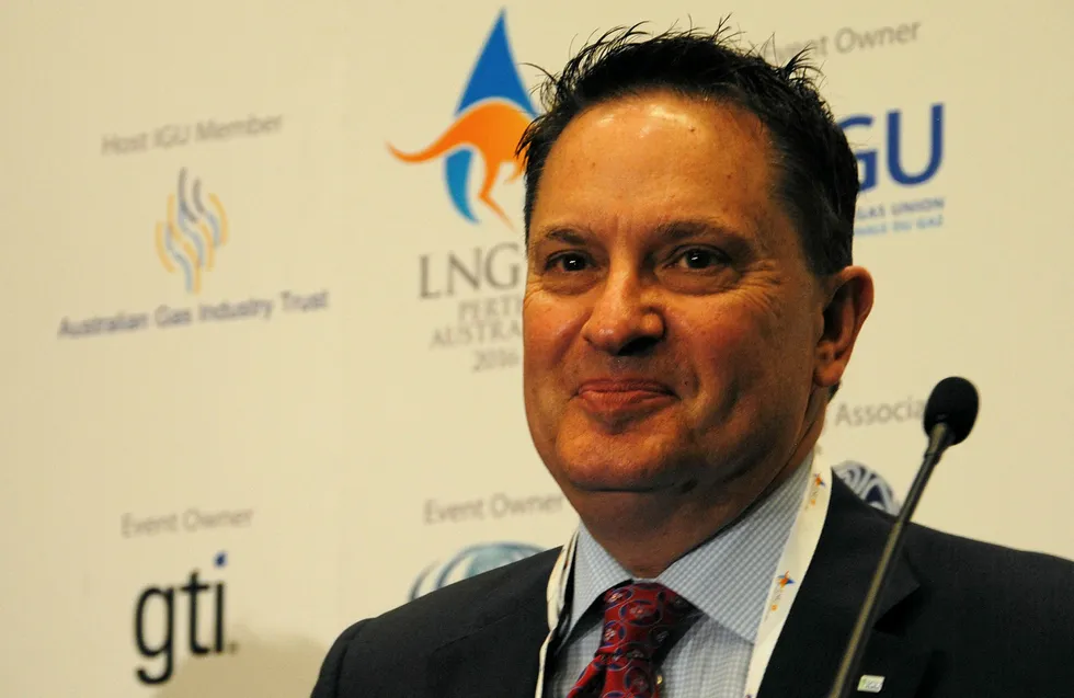Outgoing International Gas Union president David Carroll