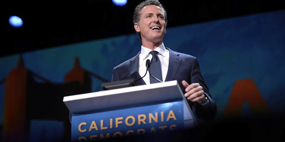 . California Governor Gavin Newsom.