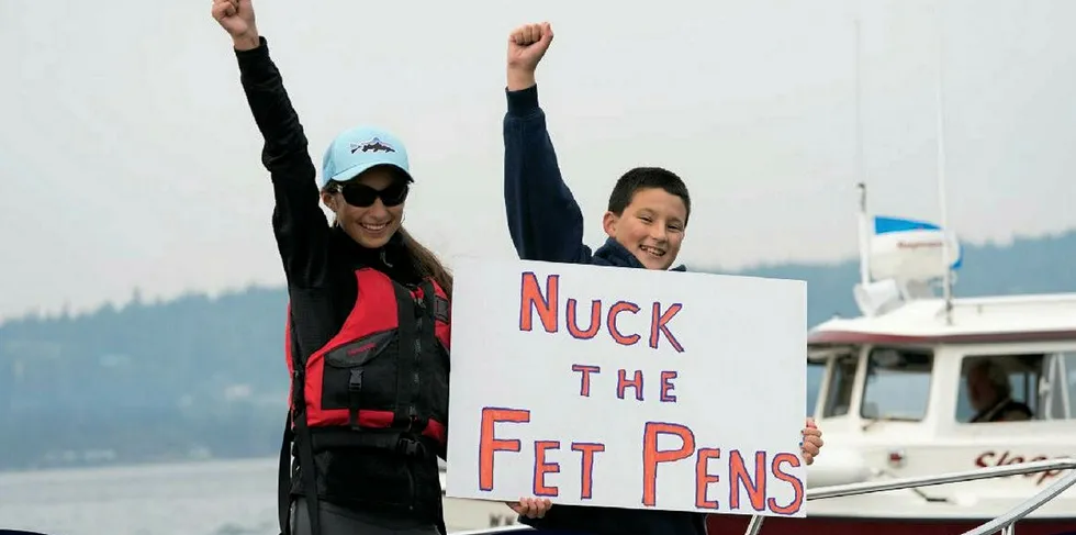 Patagonia's campaign against Cooke's salmonid farms in Washington State isn't over.