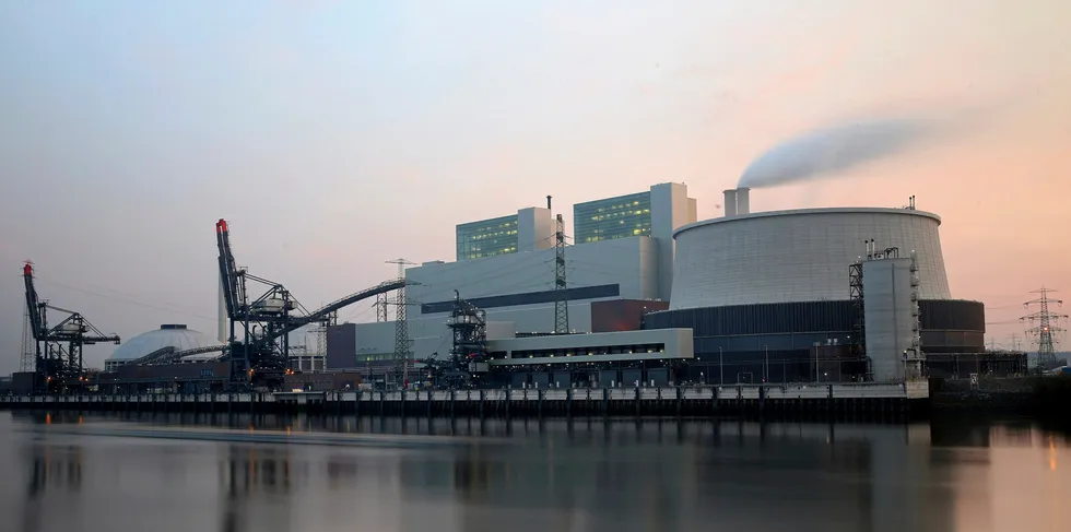 The Moorburg plant when it was still operating.