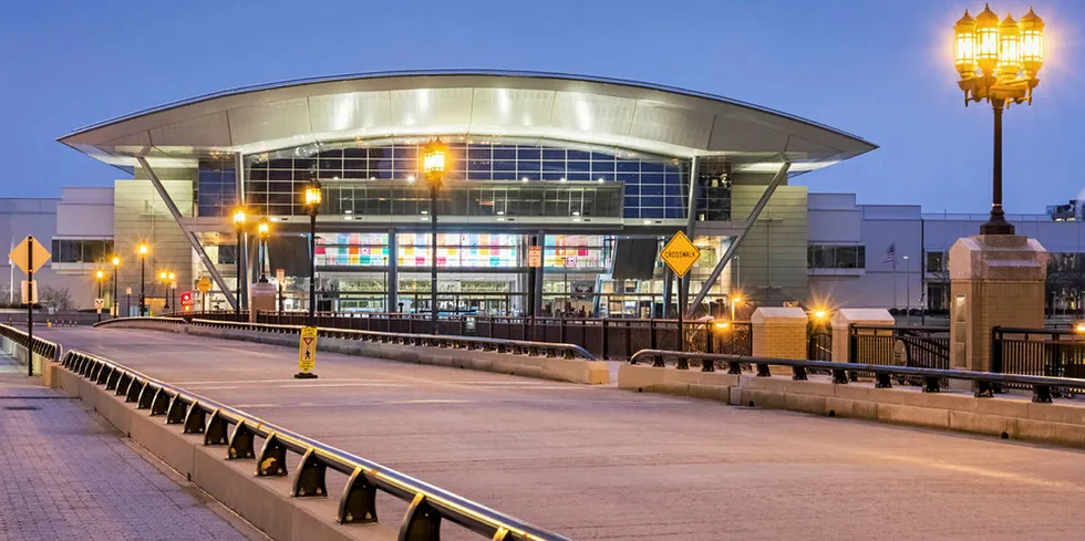 The Boston Convention Center. With any luck, Seafood Expo North America will be held at the end of September.