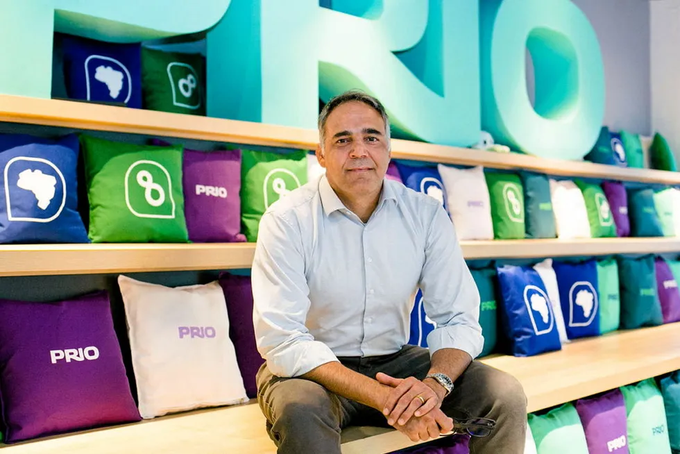 Feeling good: Prio chief executive Roberto Monteiro.