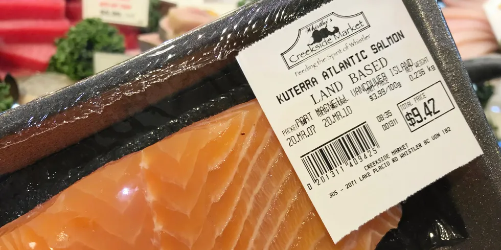 Kuterra, also owned by Whole Oceans parent company, has had land-based salmon on the US market since 2014.
