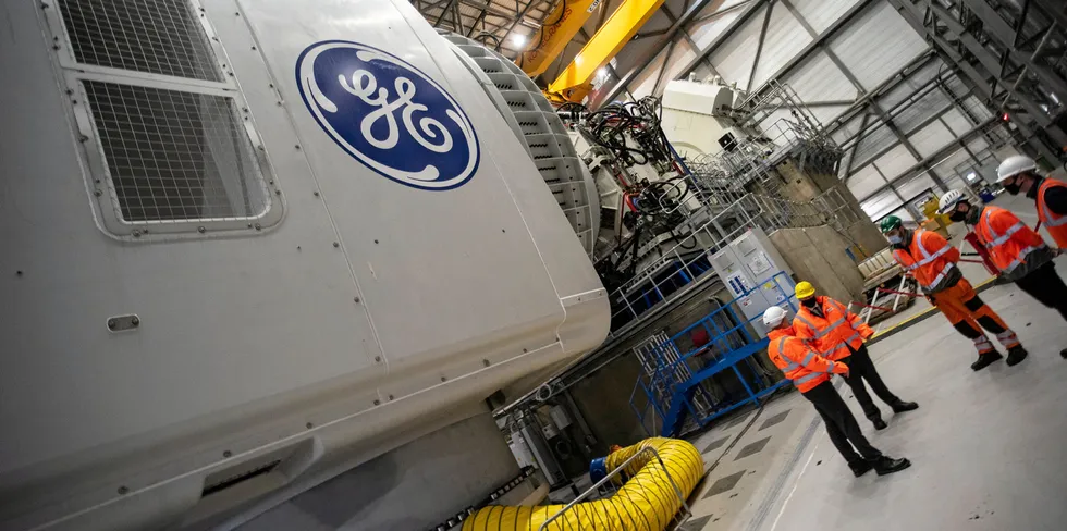 The UK is deploying giant turbines like GE's Haliade-X.