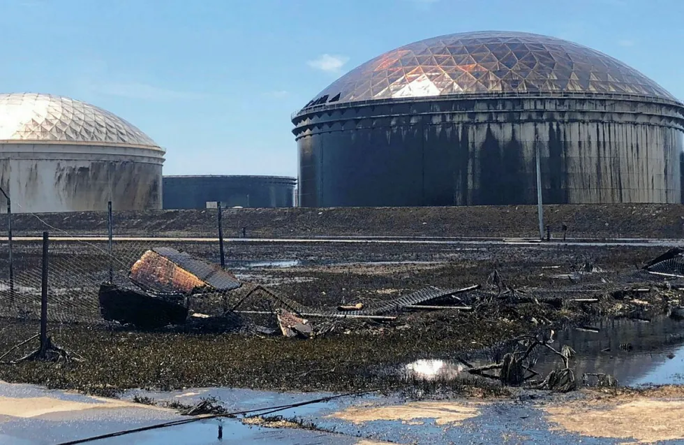 Clean-up effort: continues at Equinor's South Riding Point oil terminal, Bahamas that was damaged by Hurricane Dorian