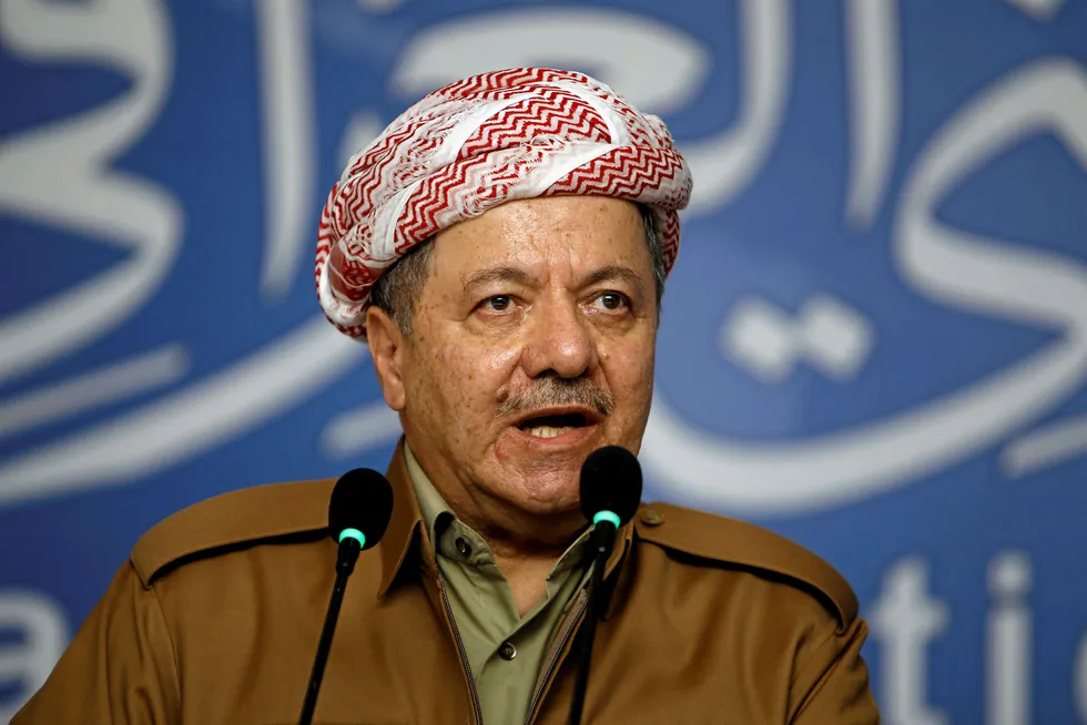 Plans: Iraqi Kurdish regional President Massoud Barzani