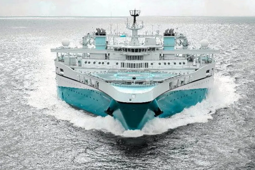 Seismic survey: 3D Oil working offshore south-east Australia