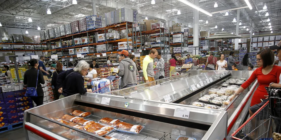 Retail demand for salmon has held up as foodservice has returned to near normal levels in the United States.