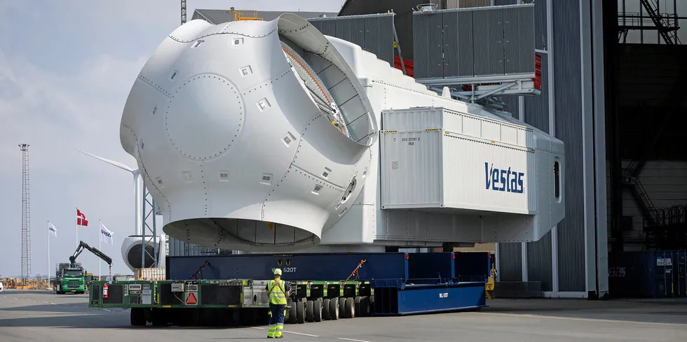 The nacelle for the Vestas 15MW prototype.
