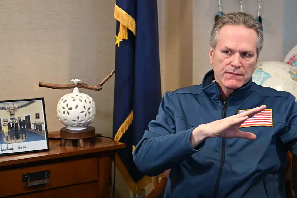 Alaska Governor Mike Dunleavy discusses his finfish farming bill.