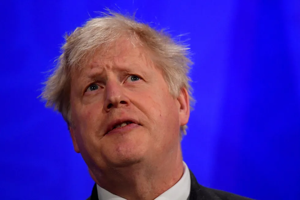 Ambitious: UK Prime Minister Boris Johnson