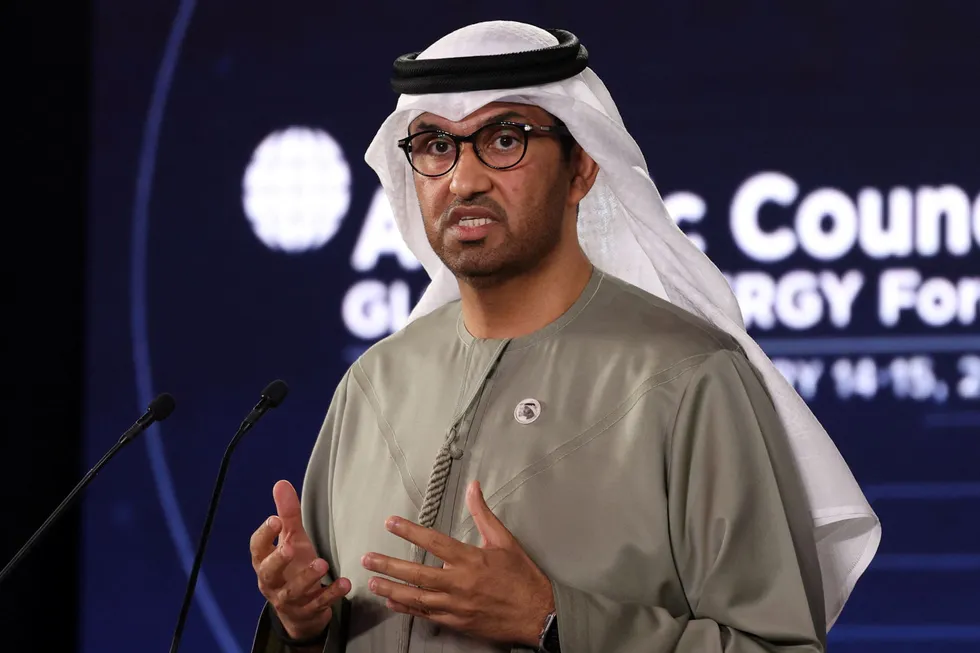 Abu Dhabi National Oil Company (Adnoc) chief executive Sultan Ahmed Al Jaber.