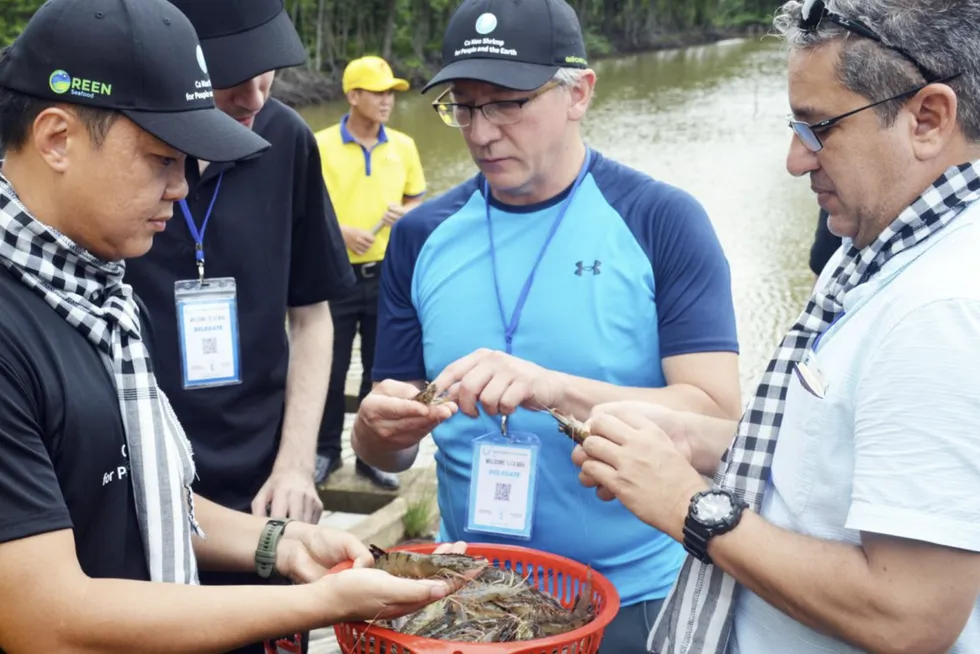 Tuan Quoc Ngo, chairman and CEO of Vietnam shrimp farmer Quoc Viet Seafood.