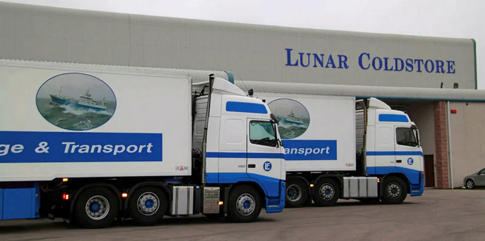 Lunar Freezing transport trucks.