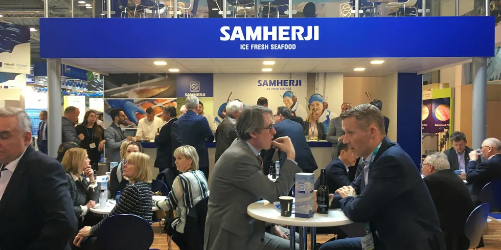 Samherji showcased its Icelandic products at a massive booth at Brussels Seafood Expo Global 2019 SEG.