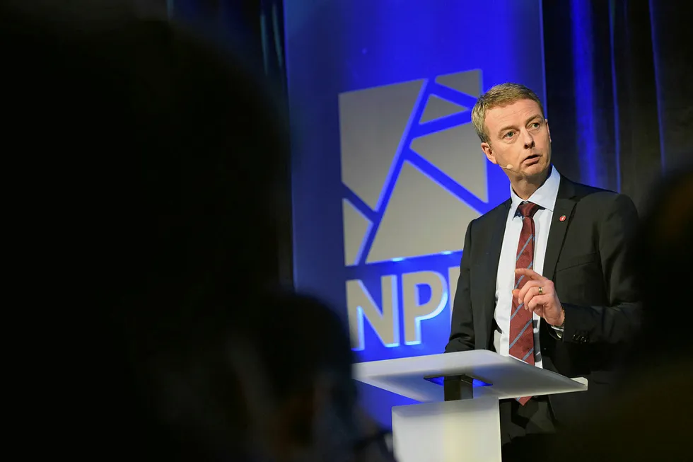 Busy time: Norway Petroleum & Energy Minister Terje Soviknes