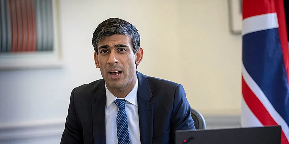 Incumbent Prime Minister Rishi Sunak.