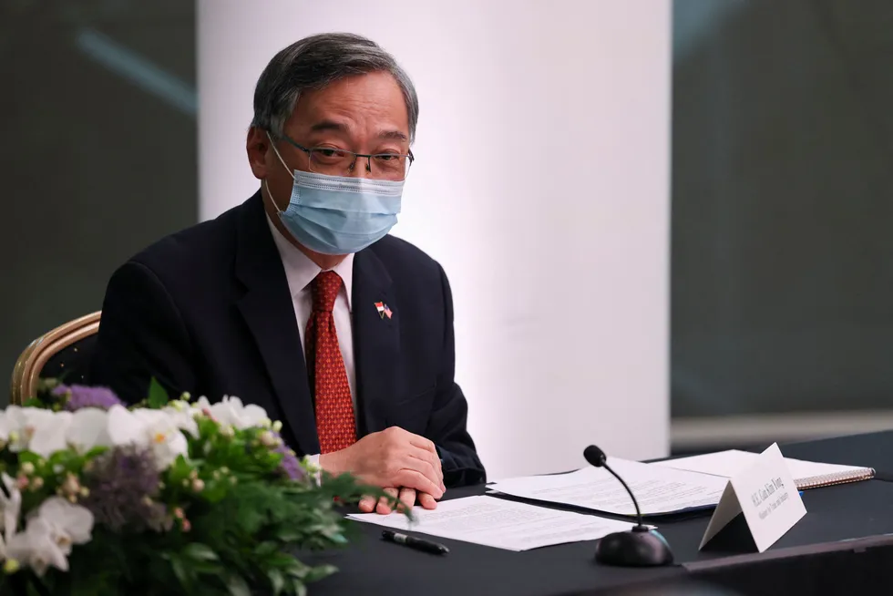 Brace yourselves: Singapore’s Minister for Trade & Industry, Gan Kim Yong.