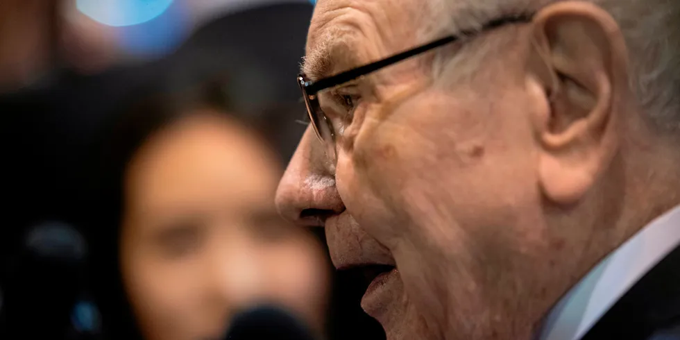 Warren Buffett, CEO of Berkshire Hathaway.
