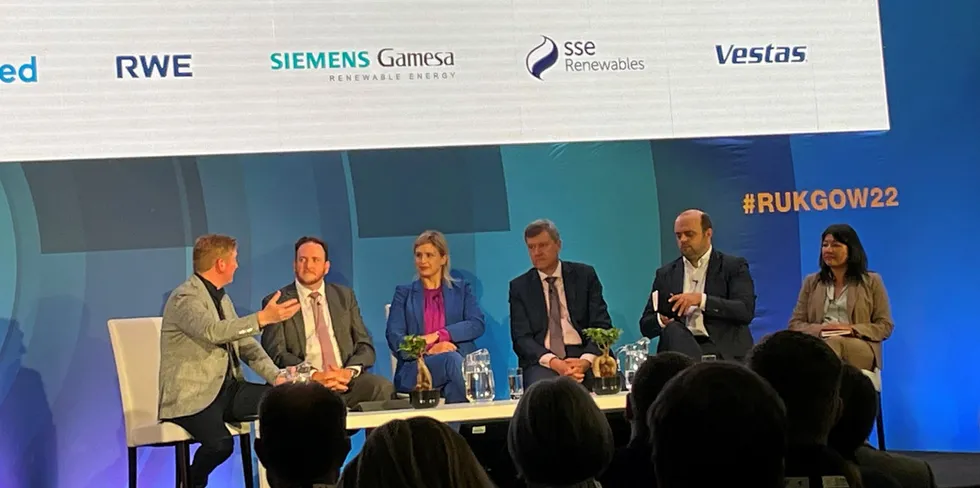 The opening panel at Global Offshore Wind in Manchester.