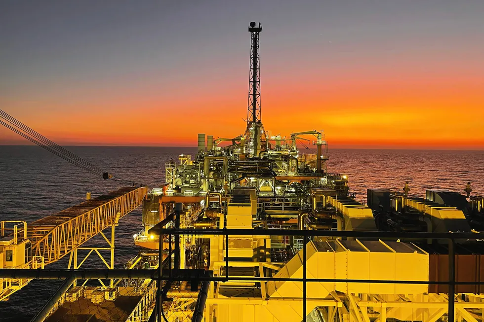 The Northern Endeavour floating production, storage and offloading vessel on the Laminaria-Corallina asset offshore Australia.