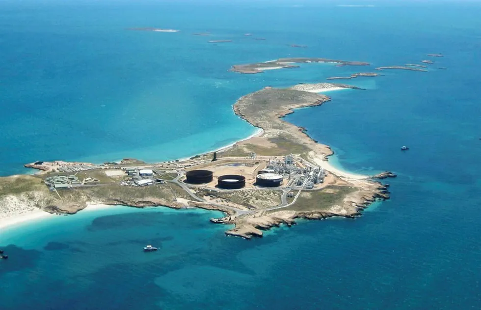 Beaches and gas processing: Varanus Island in Western Australia
