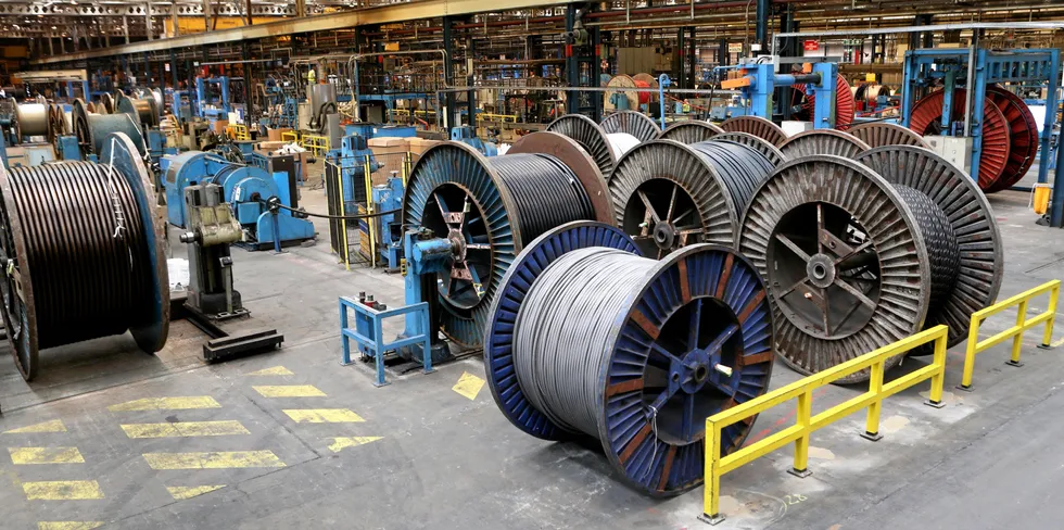 A Prysmian cable factory.