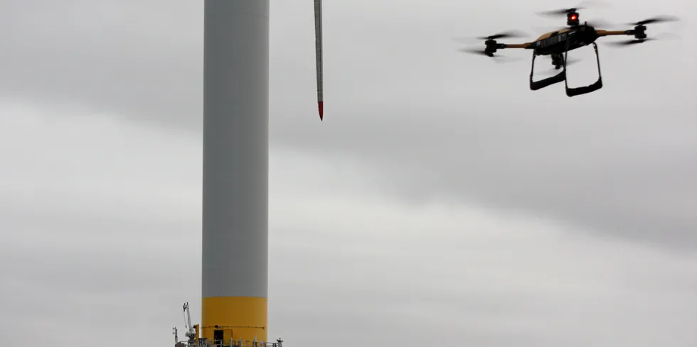 Orsted is trailling drones at Hornsea 1.