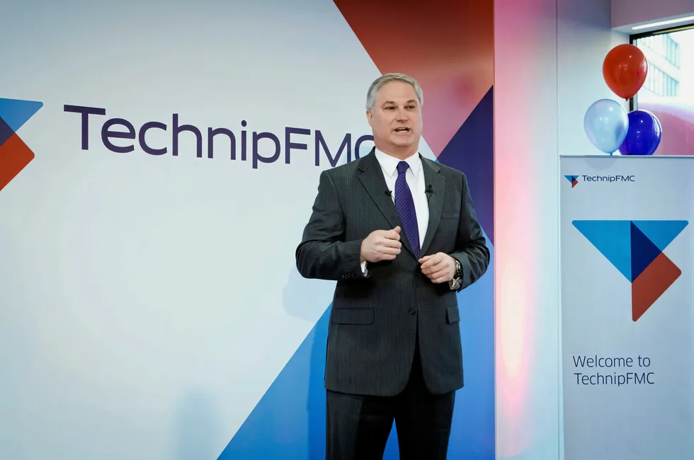 TechnipFMC chief executive Doug Pferdehirt.