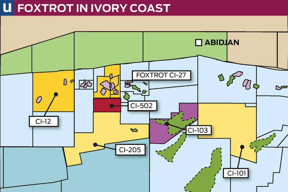 Development plans: for Foxtrot International off Ivory Coast