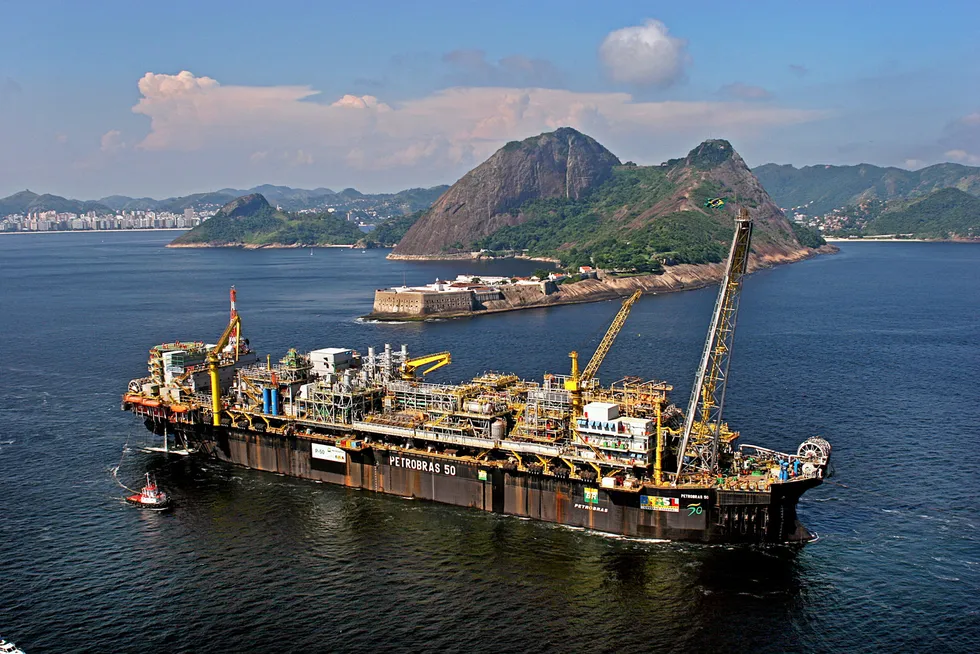 Sold: the P-50 FPSO operates in the Albacora Leste field offshore Brazil