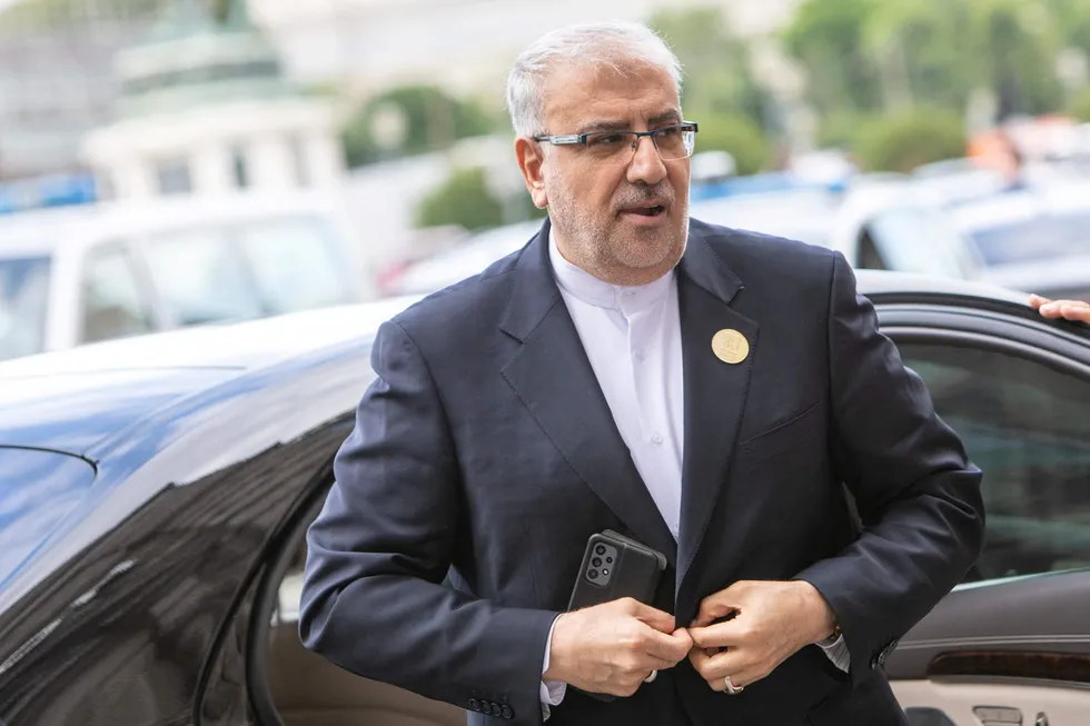 Iran's Minister of Petroleum Javad Owji.