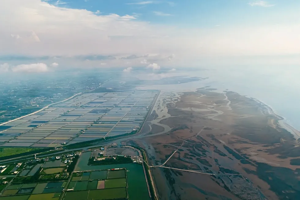 Resting ground: the monopile was lost in the Taiwan Strait