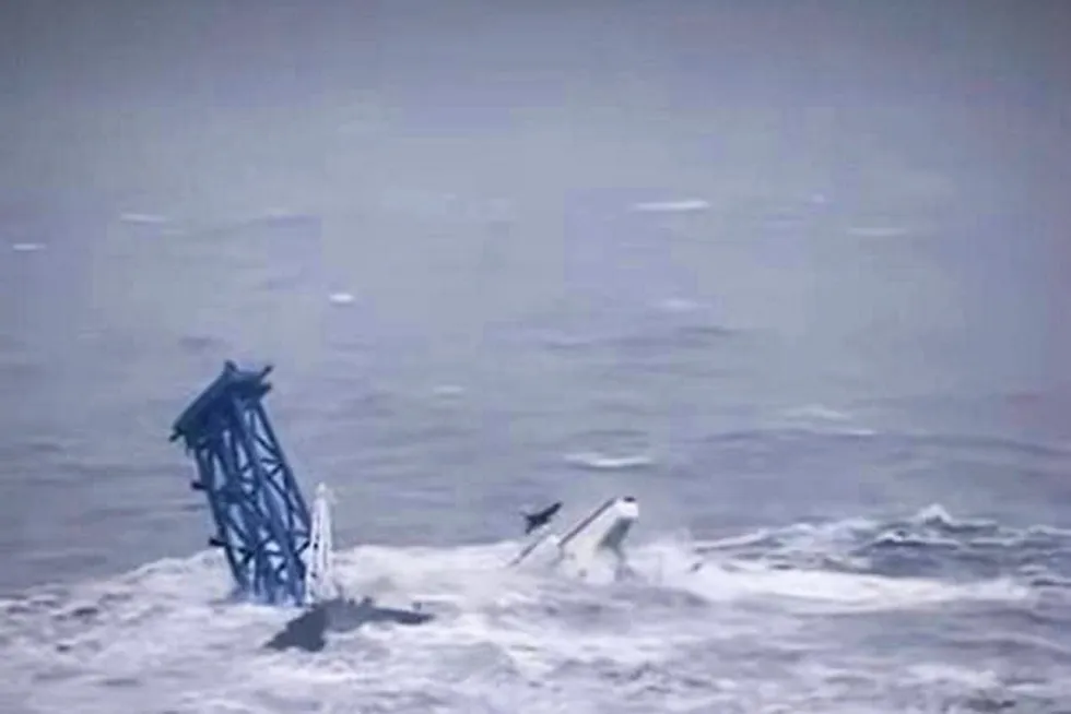 Capsized: a China offshore wind installation vessel sinks in the South China Sea