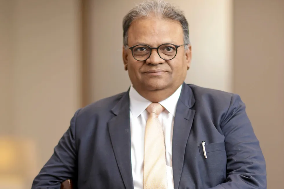 Offshore rigs: ONGC chief executive Arun Kumar Singh.
