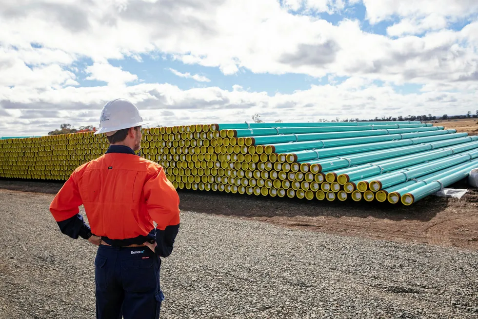 Starting work: pipeline that will link Project Atlas to the east coast gas market