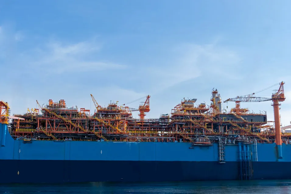 Maiden voyage: Armada Sterling V FPSO prepares to set sail from Singapore.