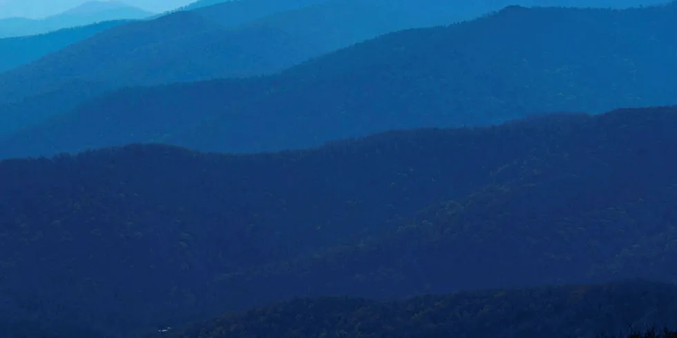 Virginia's Blue Ridge Mountains within Shenandoah National Park.