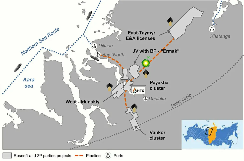 Vostok Oil blocks