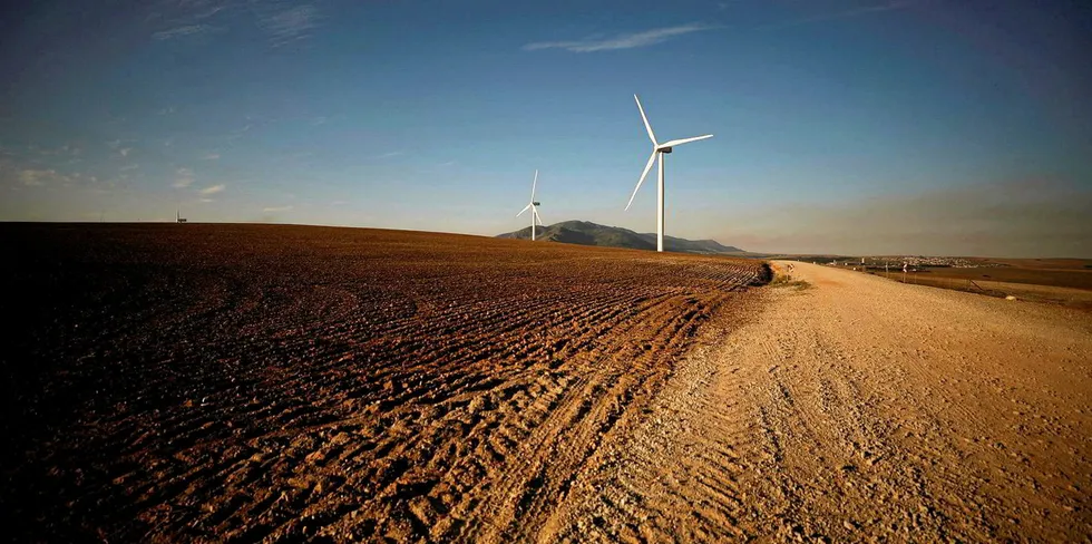 Wind farm in Africa