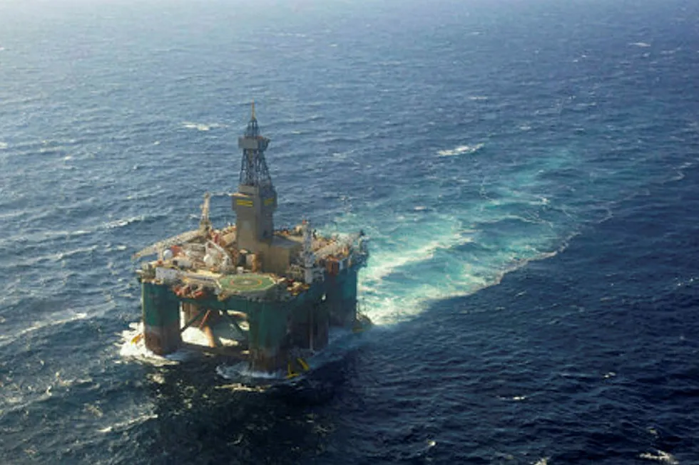 Set to spud: Ocean Rig semi-submersible Leiv Eiriksson