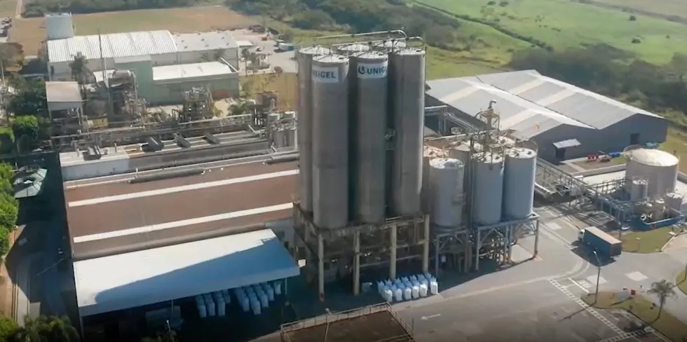 A Unigel manufacturing facility in Brazil.
