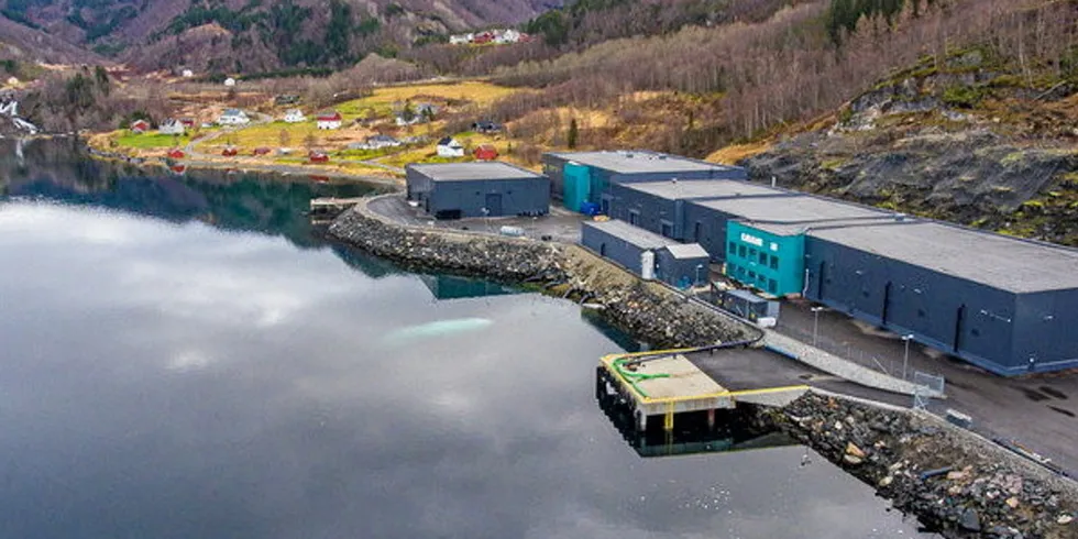 Benchmark's land-based facility for broodstock and roe production in Kobbelv, Benchmark Genetics Salten, in Northern Norway.